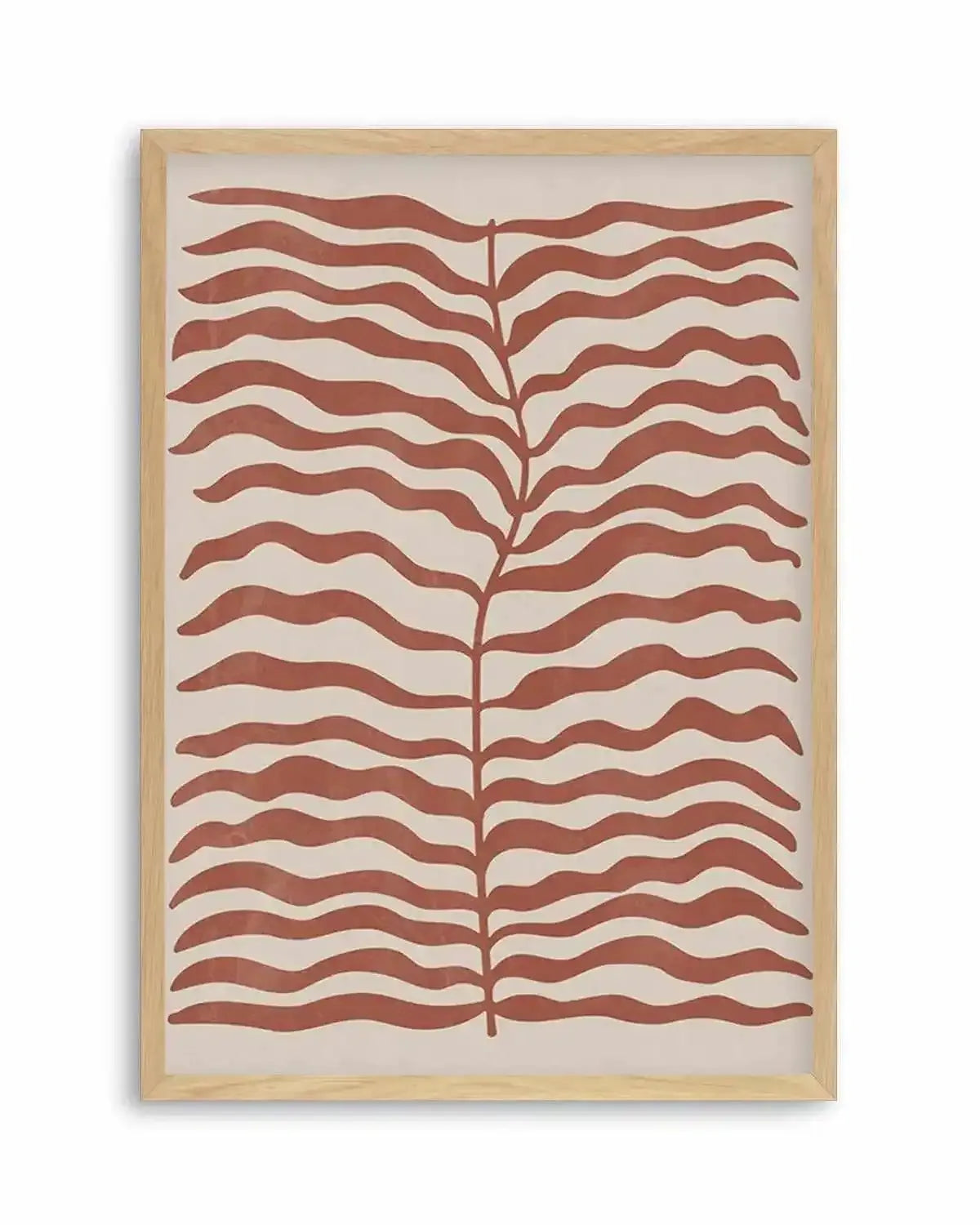 La Mer I in Red Earth Art Print from Olive et Oriel where you can shop wallpaper and artworks online
