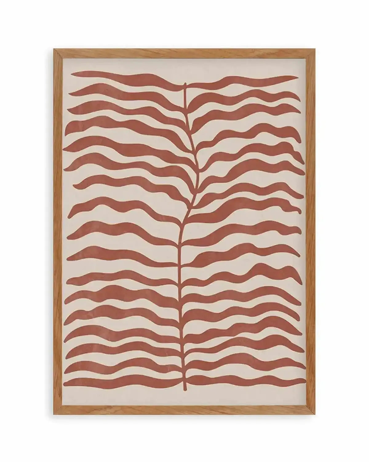 La Mer I in Red Earth Art Print from Olive et Oriel where you can shop wallpaper and artworks online