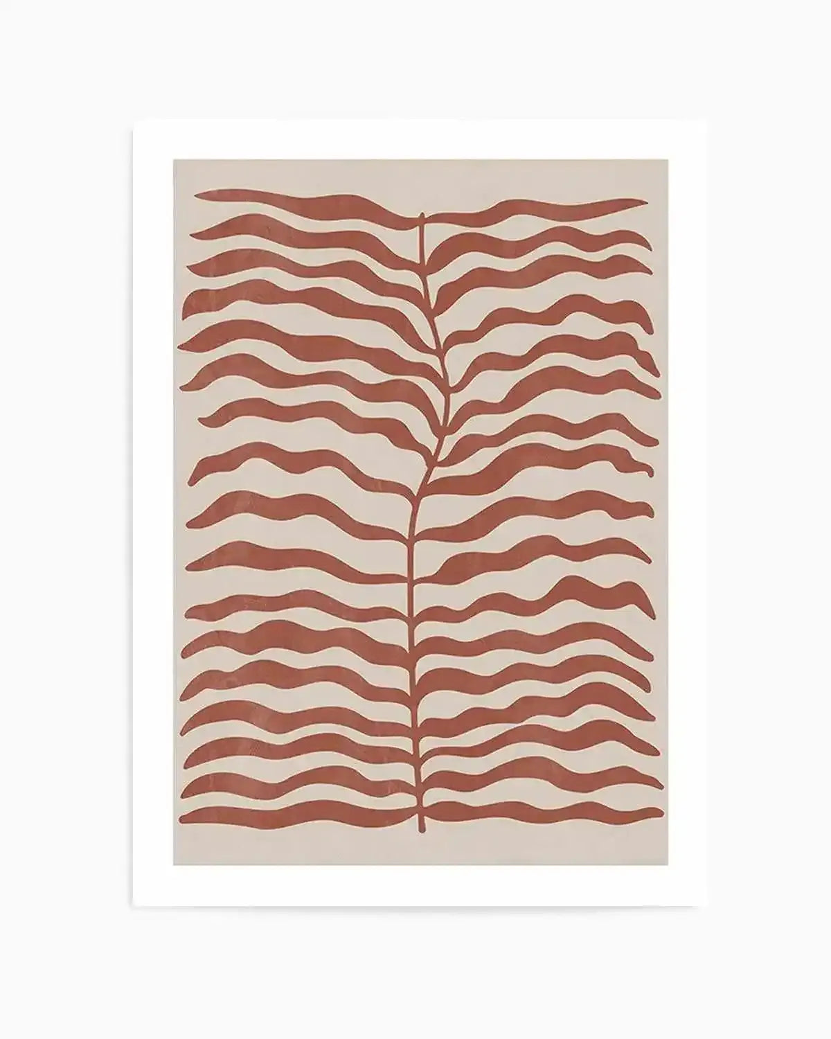 La Mer I in Red Earth Art Print from Olive et Oriel where you can shop wallpaper and artworks online