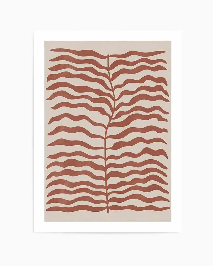 La Mer I in Red Earth Art Print from Olive et Oriel where you can shop wallpaper and artworks online
