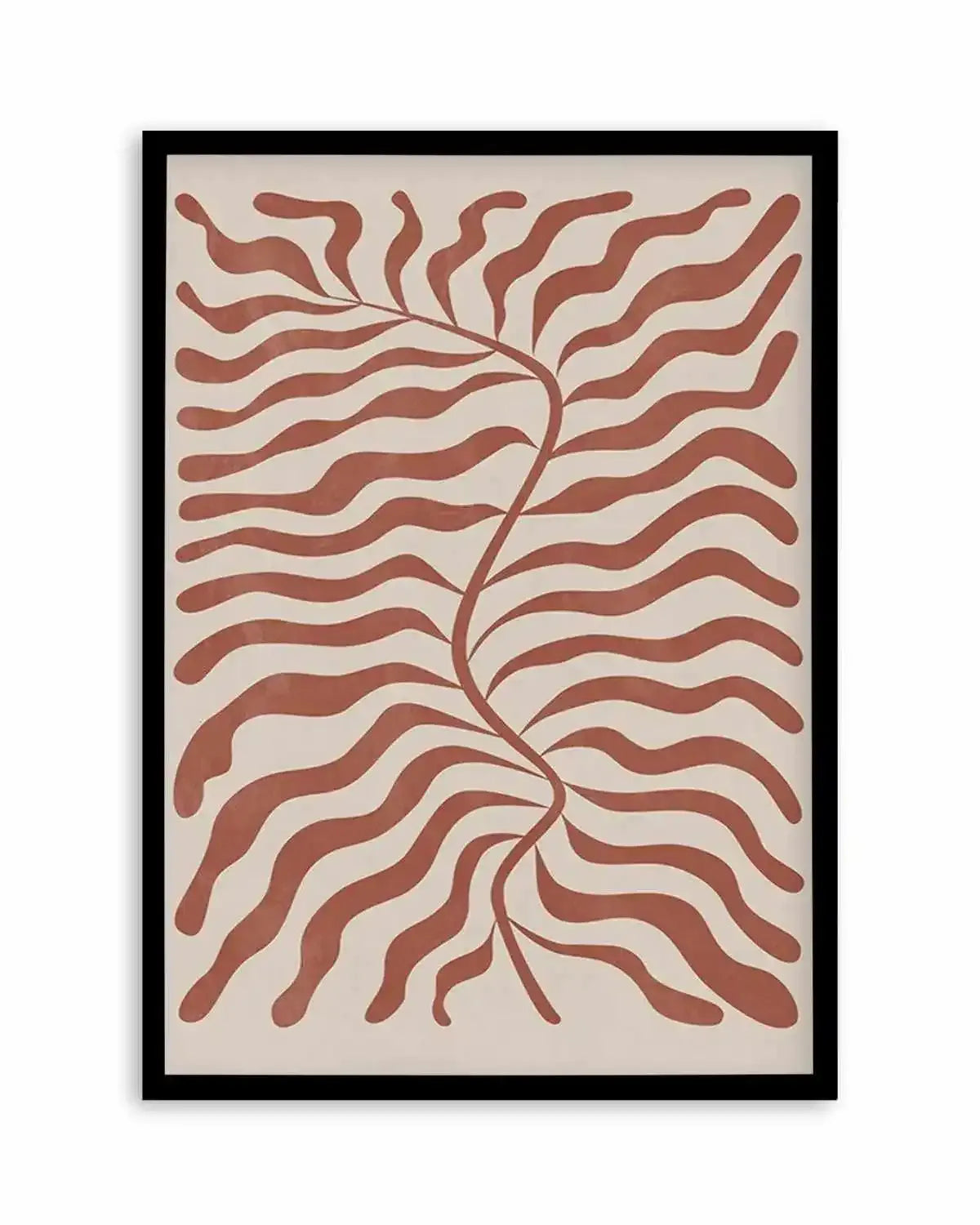 La Mer II in Red Earth Art Print from Olive et Oriel where you can shop wallpaper and artworks online