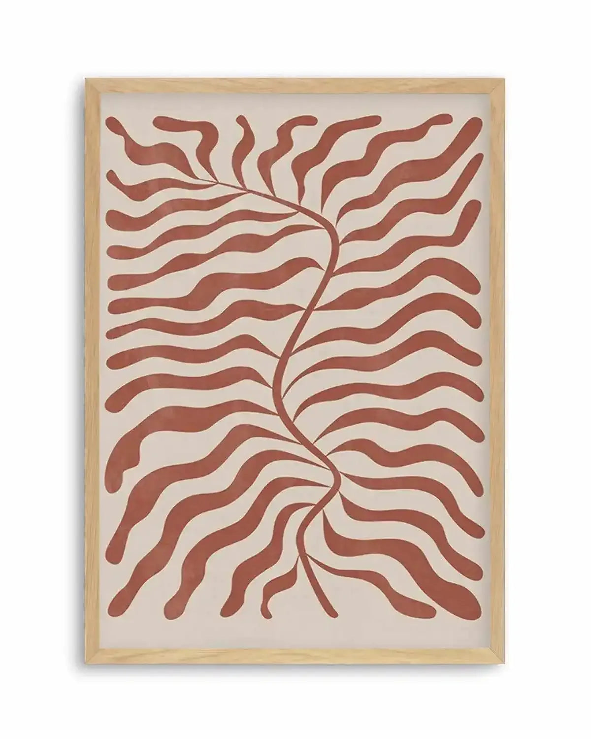 La Mer II in Red Earth Art Print from Olive et Oriel where you can shop wallpaper and artworks online