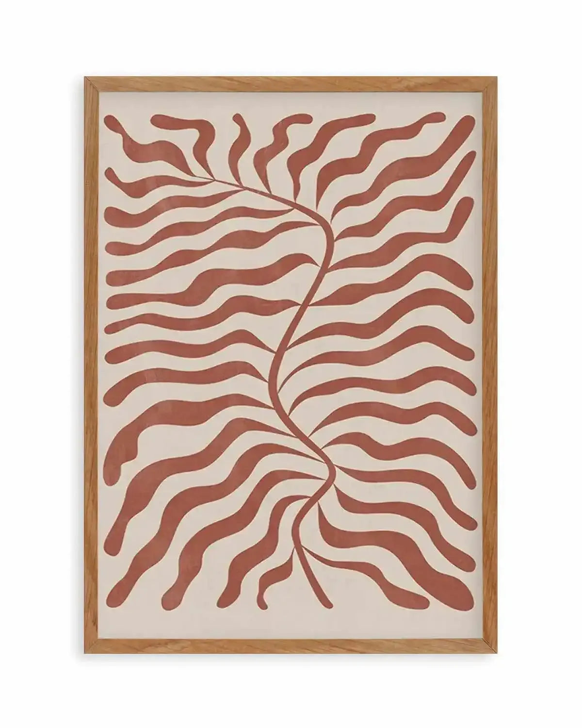 La Mer II in Red Earth Art Print from Olive et Oriel where you can shop wallpaper and artworks online
