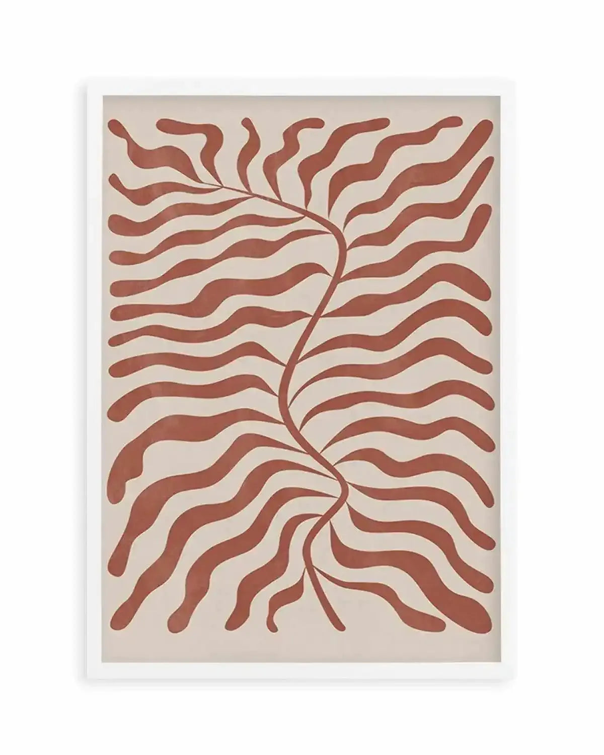 La Mer II in Red Earth Art Print from Olive et Oriel where you can shop wallpaper and artworks online