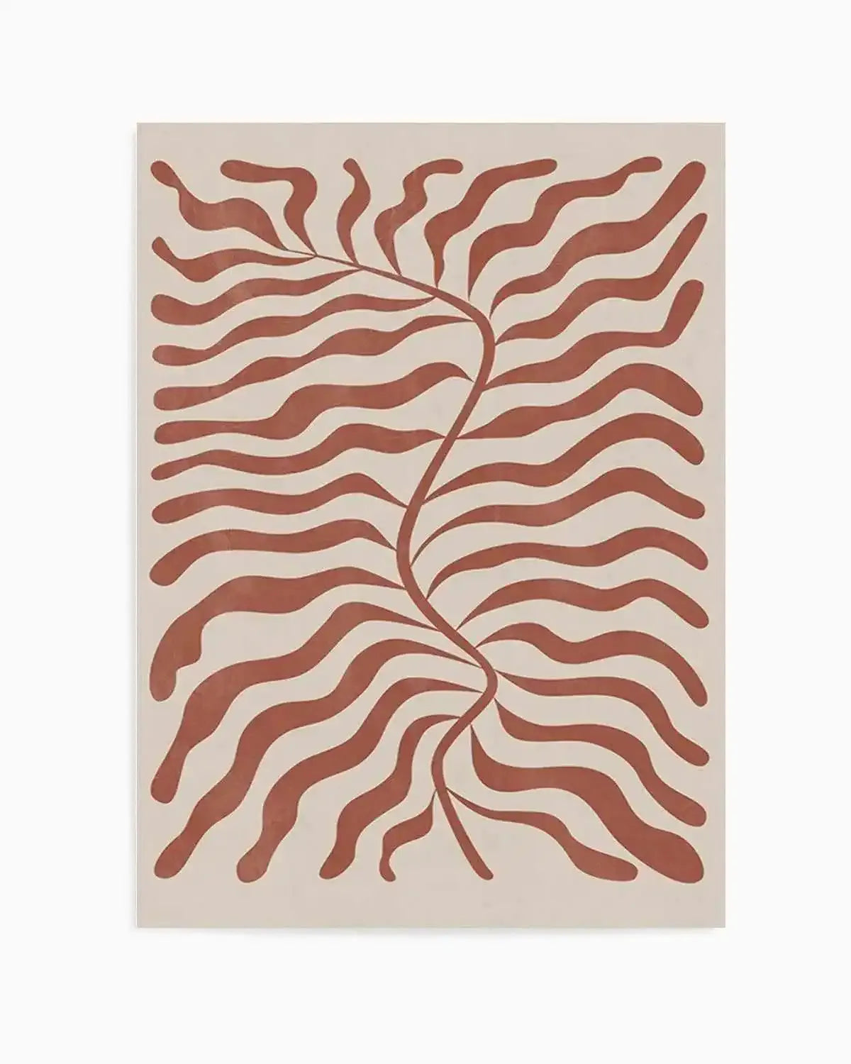 La Mer II in Red Earth Art Print from Olive et Oriel where you can shop wallpaper and artworks online