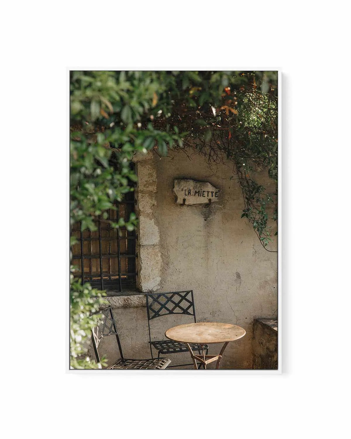 La Miette Provence by Jovani Demetrie | Framed Canvas Art Print from Olive et Oriel where you can shop wallpaper and artworks online