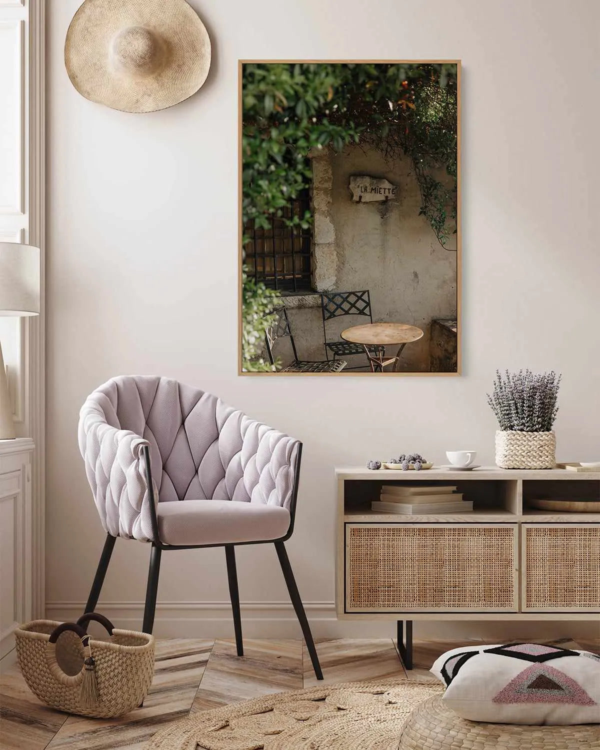 La Miette Provence by Jovani Demetrie | Framed Canvas Art Print from Olive et Oriel where you can shop wallpaper and artworks online