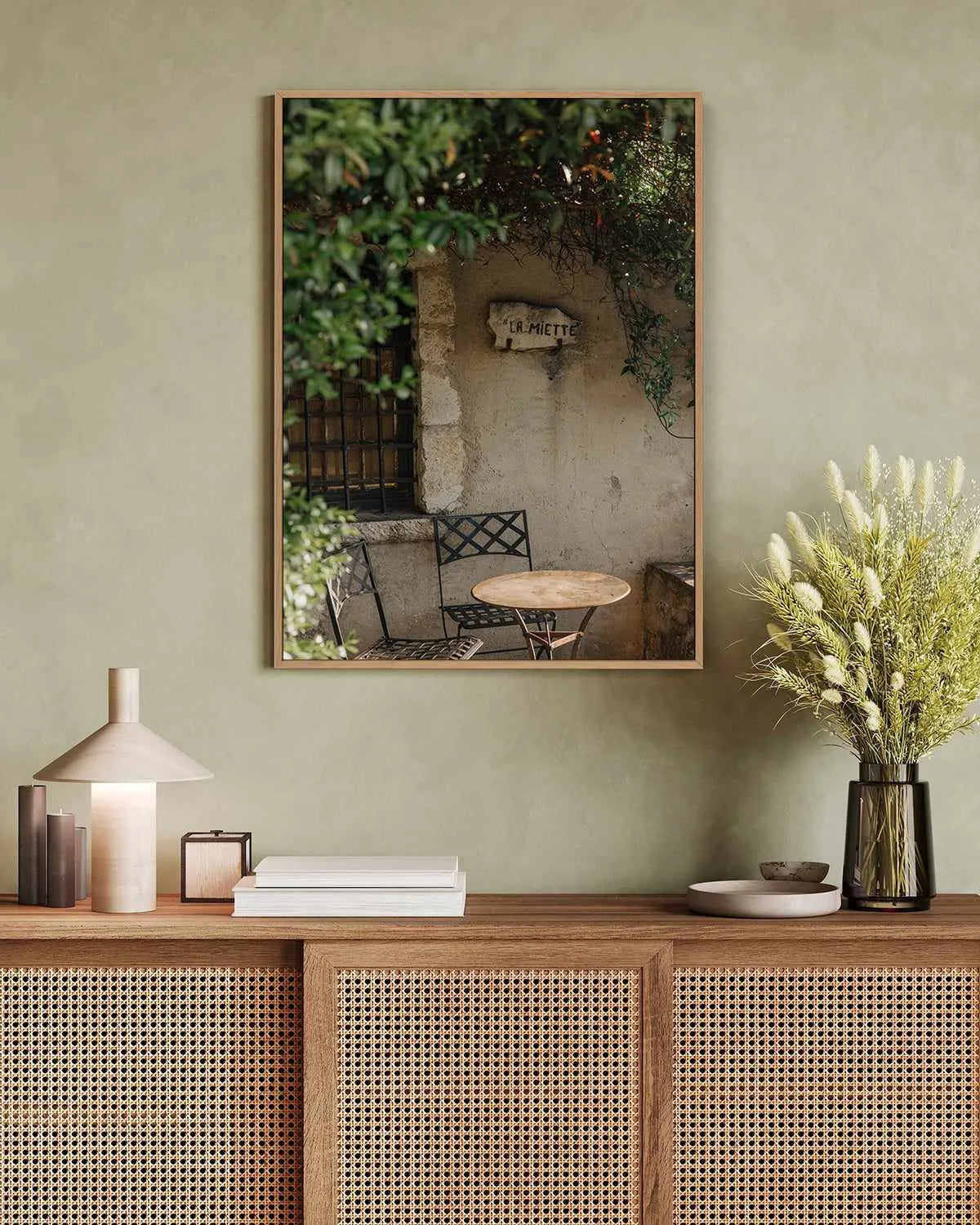 La Miette Provence by Jovani Demetrie | Framed Canvas Art Print from Olive et Oriel where you can shop wallpaper and artworks online