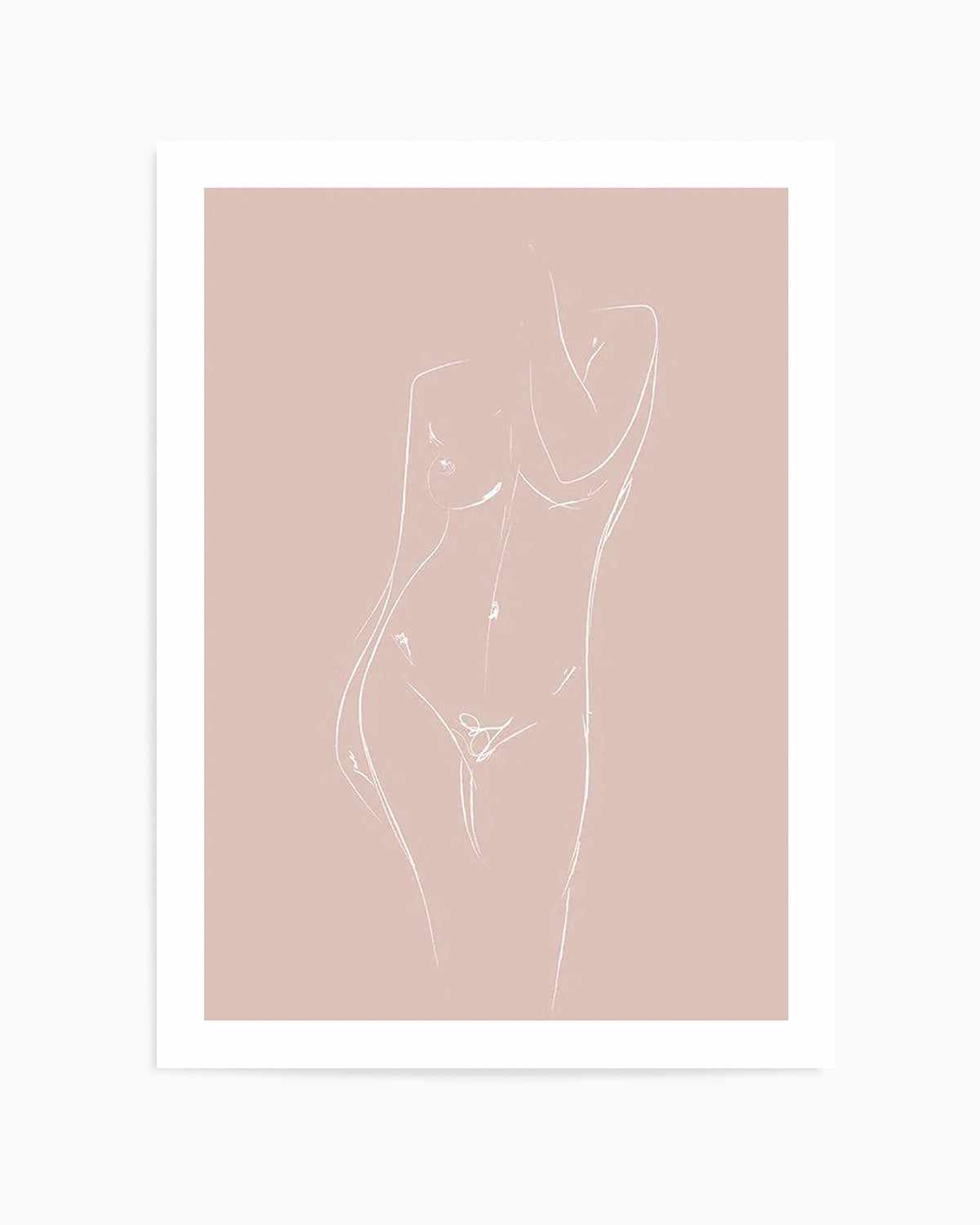 La Nu | 3 Colour Options Art Print