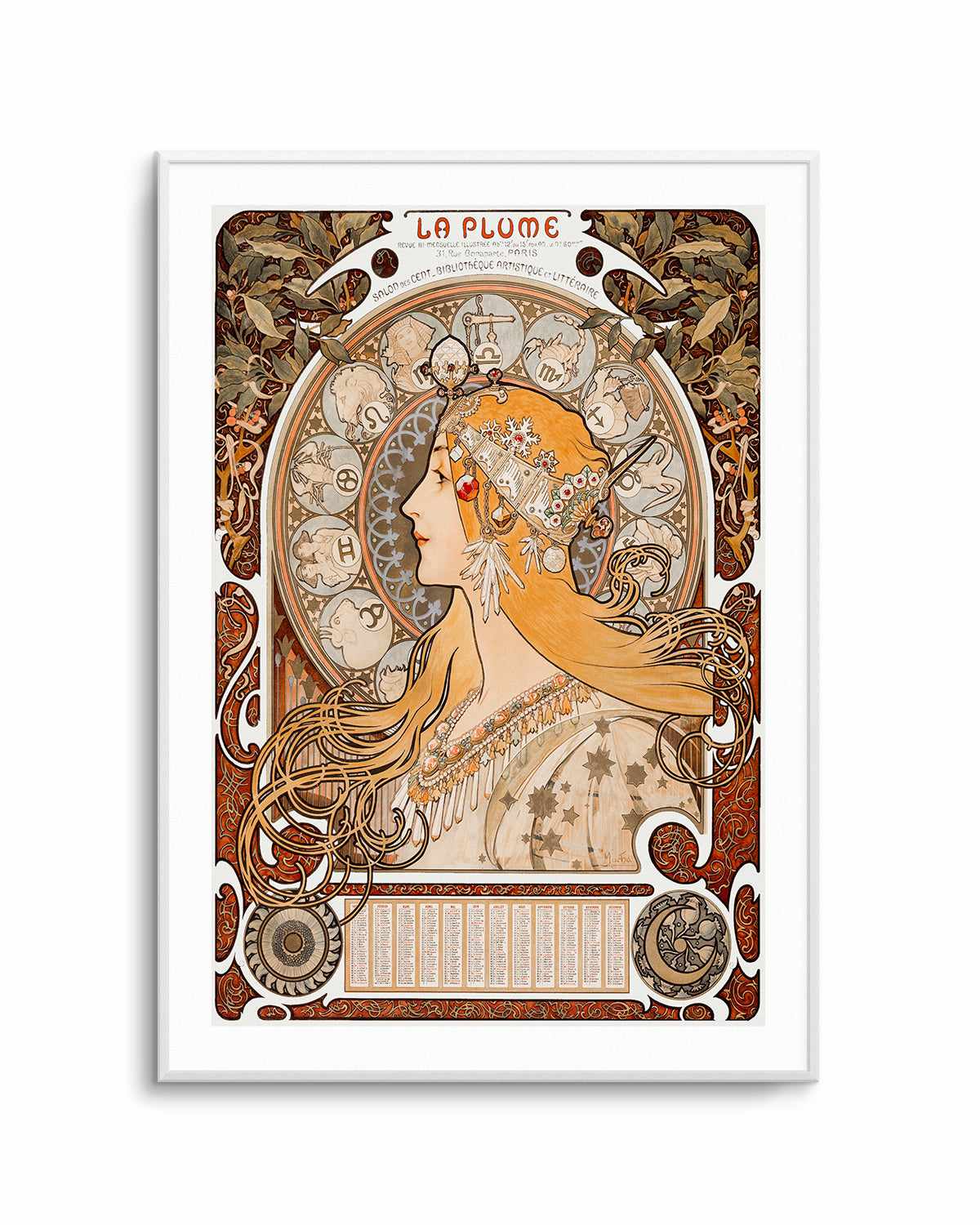 La Plume Vintage Poster Art Print