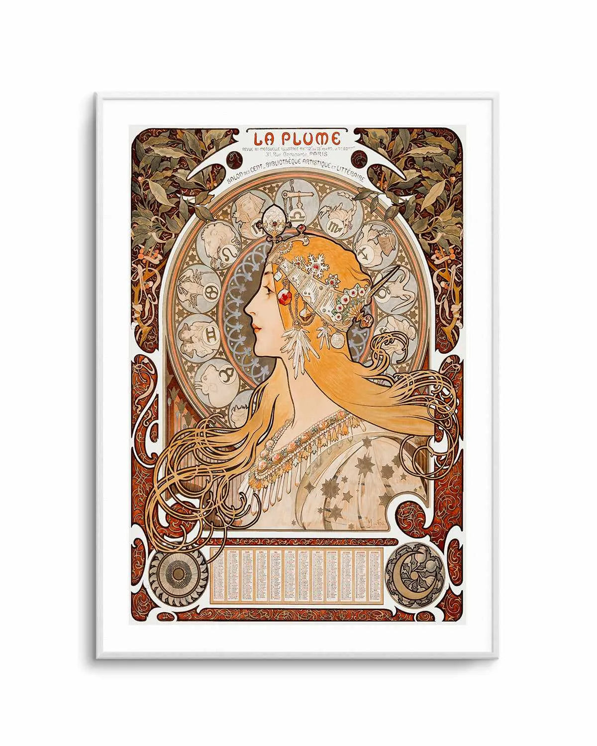 La Plume Vintage Poster Art Print from Olive et Oriel where you can shop wallpaper and artworks online