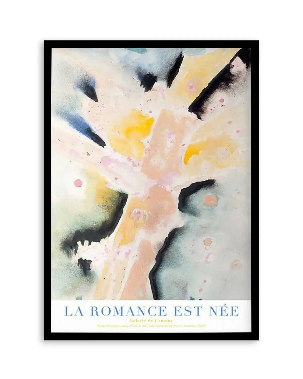 La Romance Est Nee Art Print from Olive et Oriel where you can shop wallpaper and artworks online