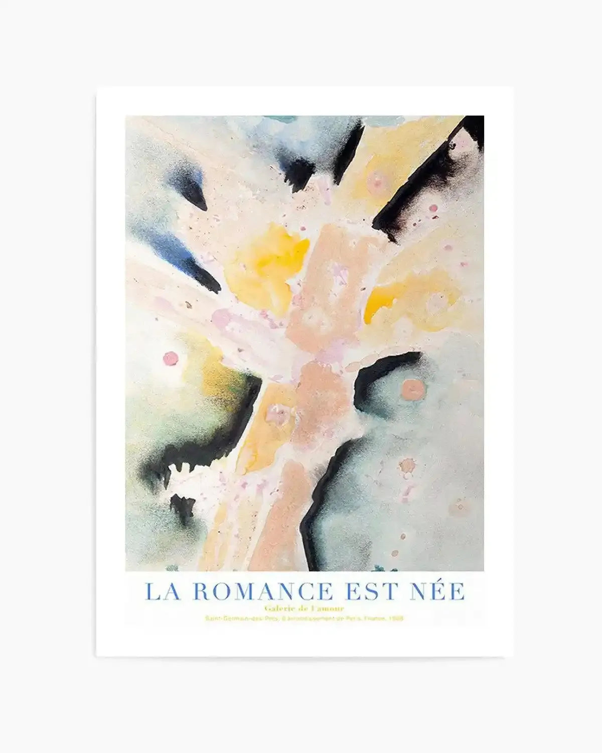 La Romance Est Nee Art Print from Olive et Oriel where you can shop wallpaper and artworks online