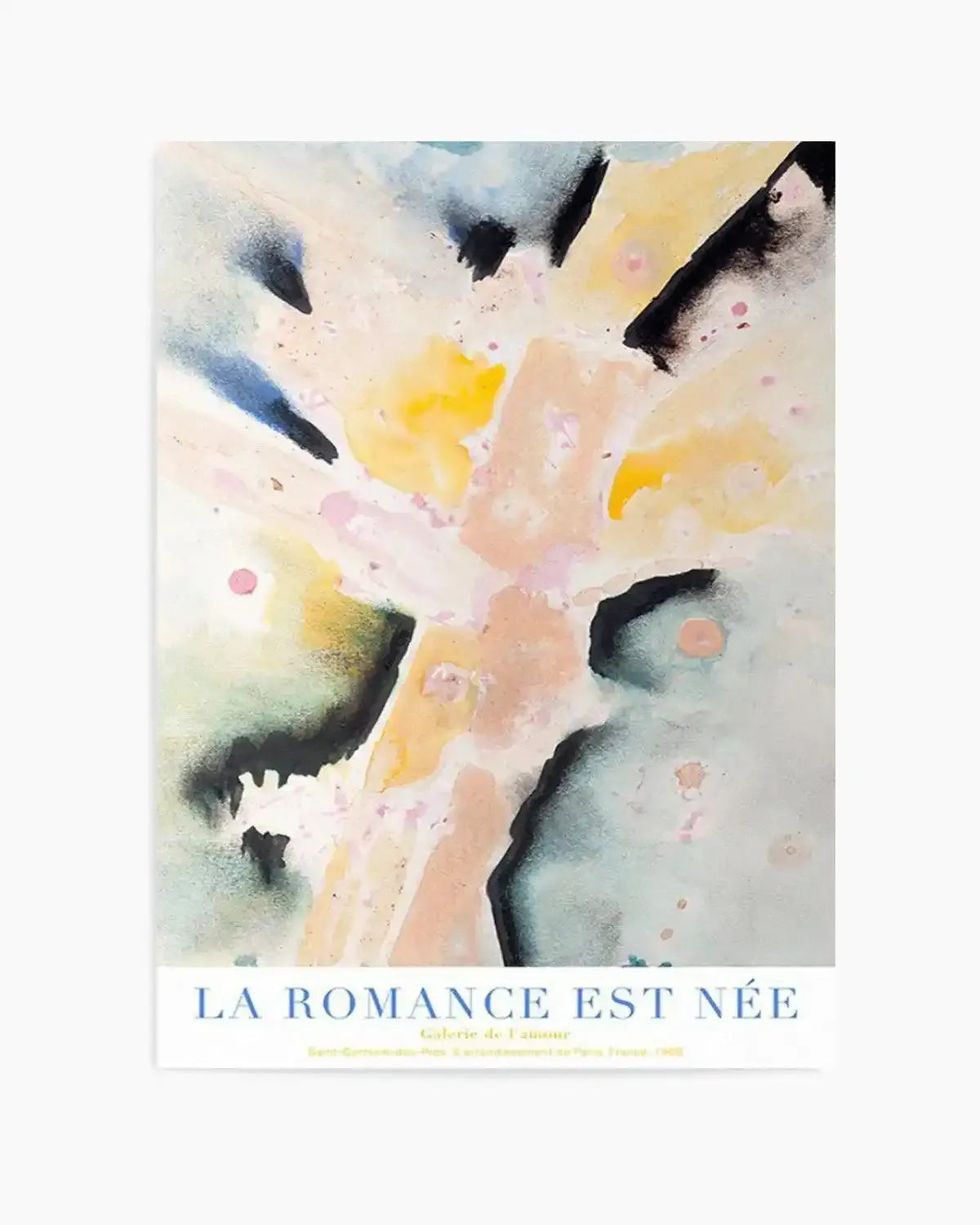 La Romance Est Nee Art Print from Olive et Oriel where you can shop wallpaper and artworks online
