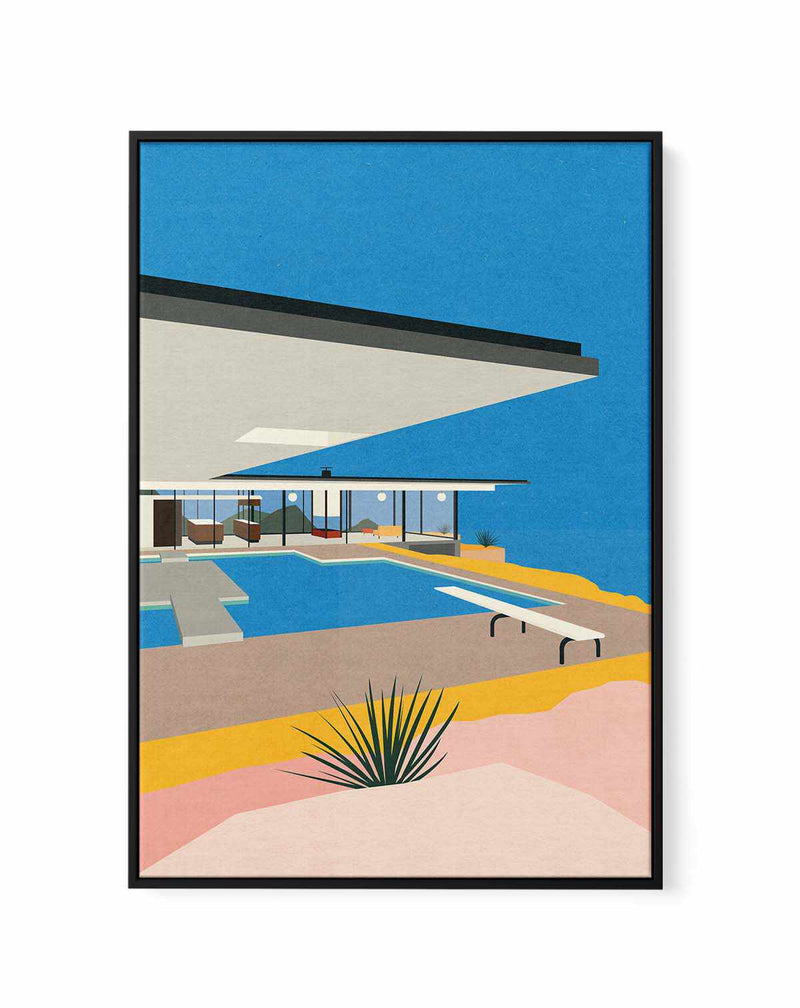 La Stahl House by Rosi Feist | Framed Canvas Art Print