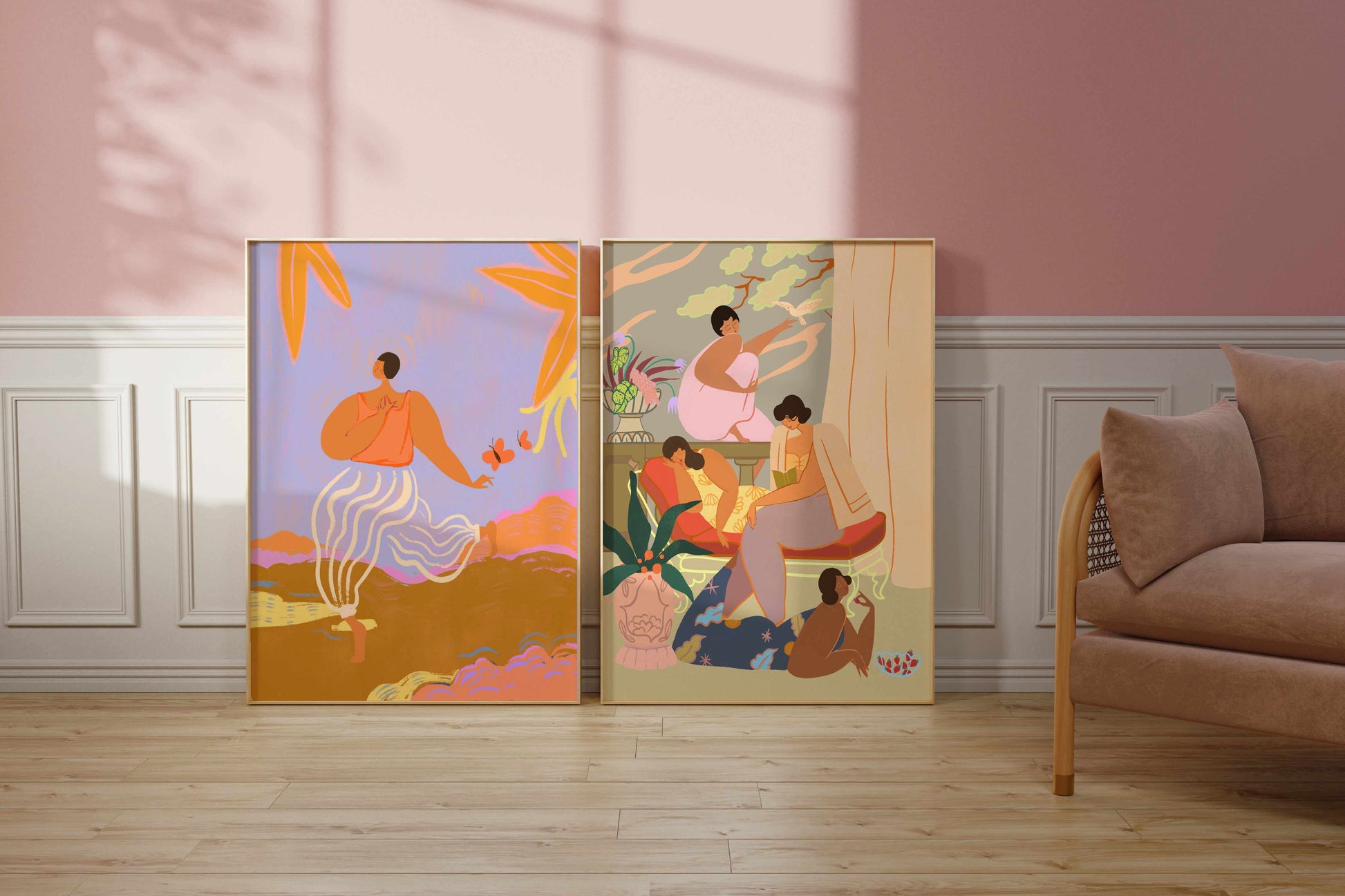 LaDiDa by Arty Guava | Art Print from Olive et Oriel where you can shop wallpaper and artworks online