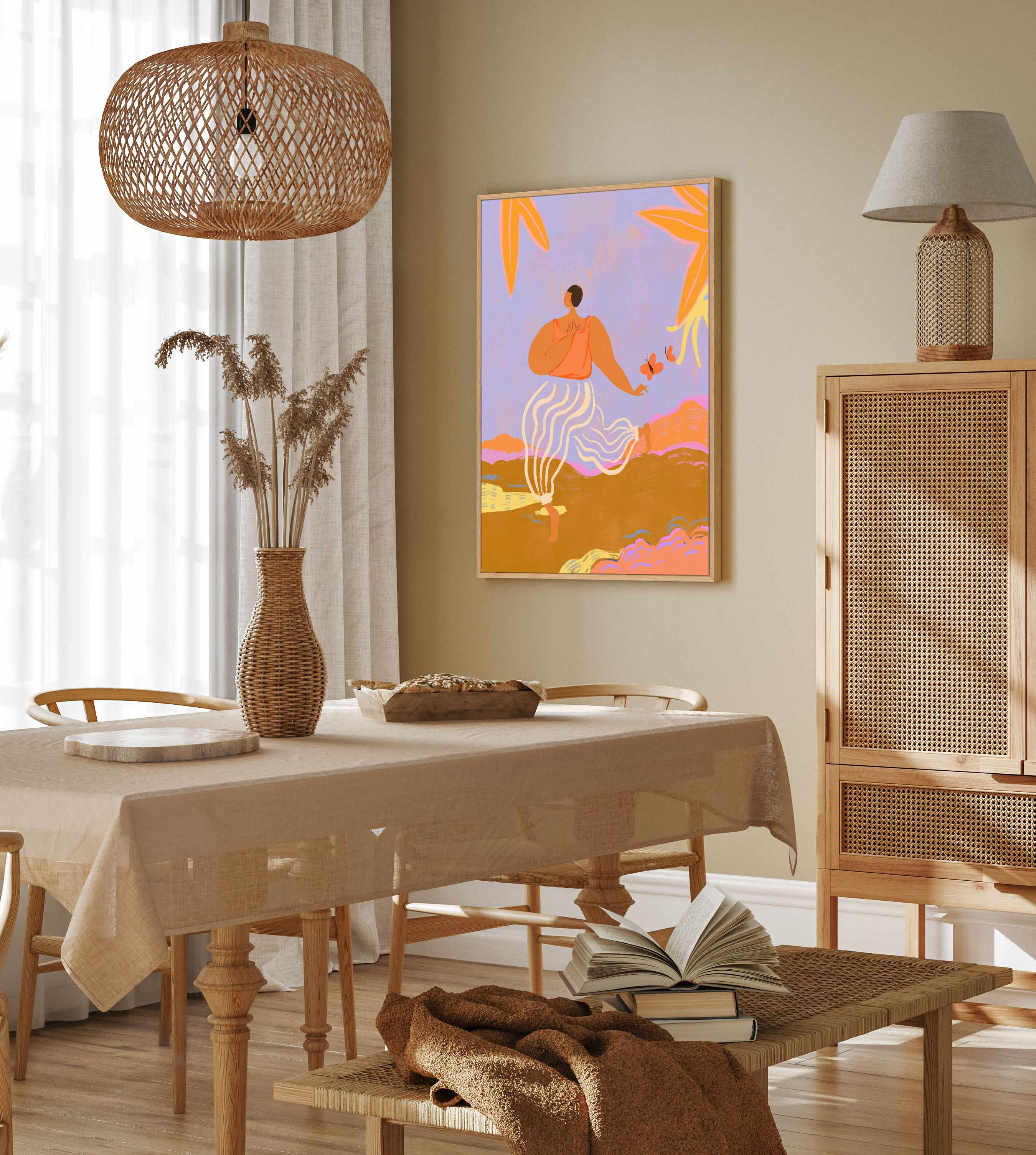 LaDiDa by Arty Guava | Framed Canvas Art Print