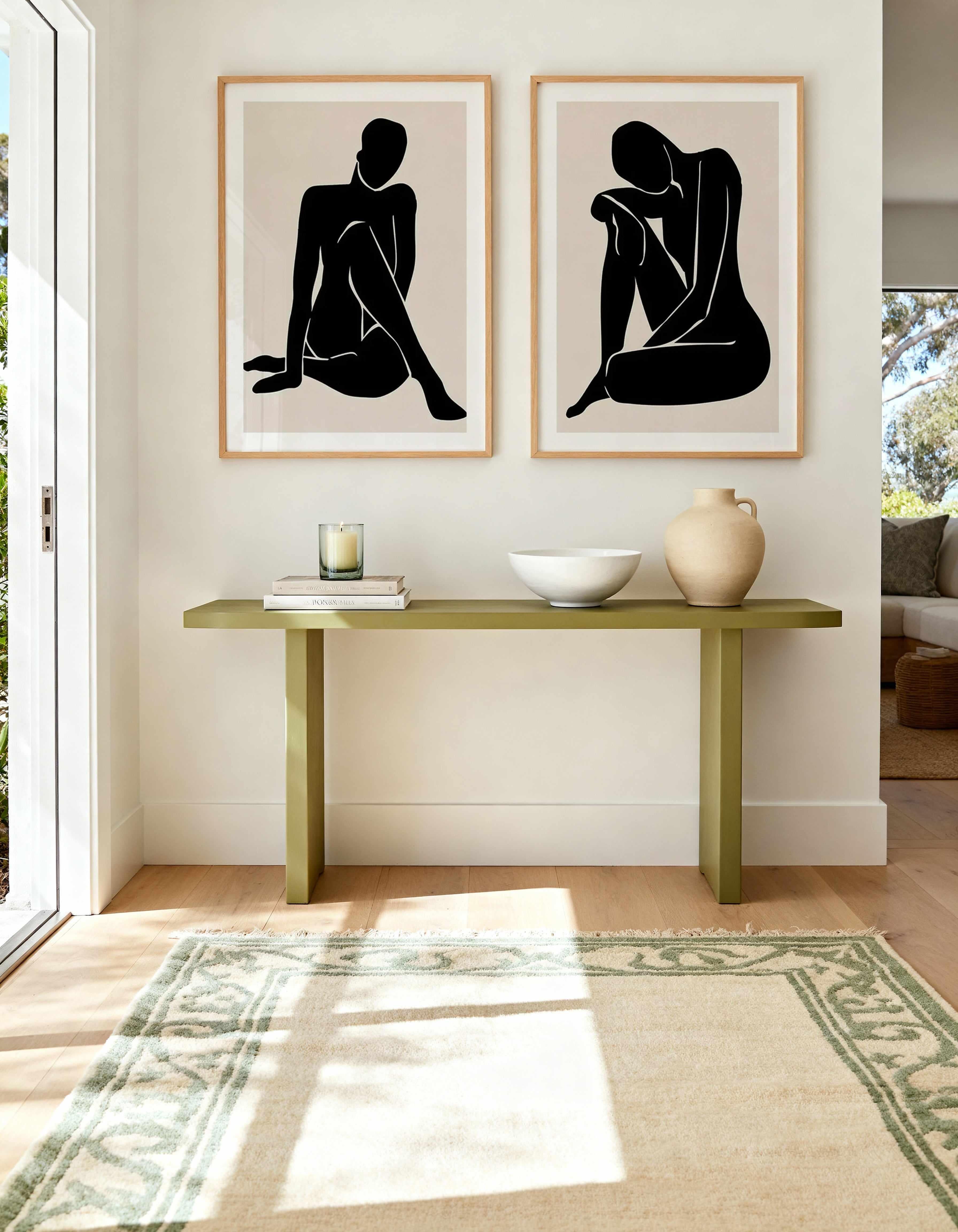 La Femme I & II Art Print Set of 2 | Matching Wall Art from Olive et Oriel where you can shop wallpaper and artworks online