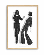 Ladies Dancing in Black and White by Jenny Liz Rome | Art Print