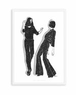 Ladies Dancing in Black and White by Jenny Liz Rome | Art Print