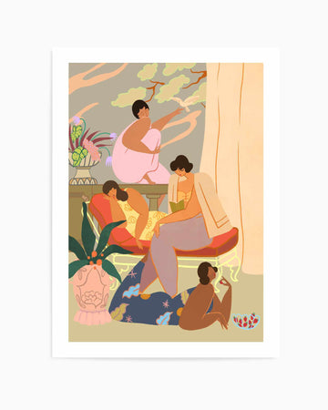 Ladies of Leisure by Arty Guava | Art Print from Olive et Oriel where you can shop wallpaper and artworks online