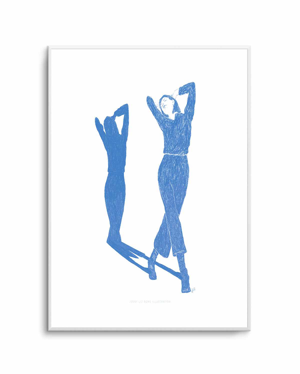 Lady Dancing in Blue II by Jenny Liz Rome | Art Print