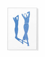 Lady Dancing in Blue II by Jenny Liz Rome | Framed Canvas Art Print