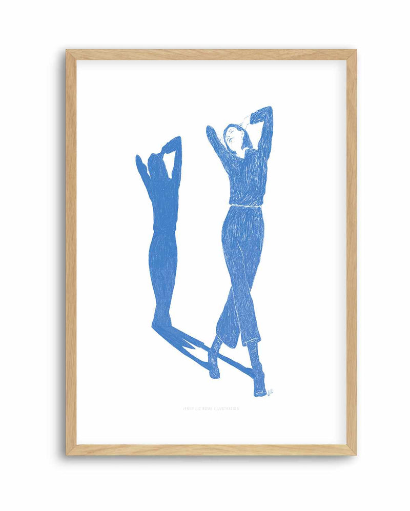 Lady Dancing in Blue II by Jenny Liz Rome | Art Print