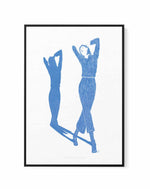 Lady Dancing in Blue II by Jenny Liz Rome | Framed Canvas Art Print