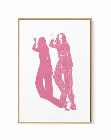 Lady Dancing in Pink I by Jenny Liz Rome | Framed Canvas Art Print from Olive et Oriel where you can shop wallpaper and artworks online