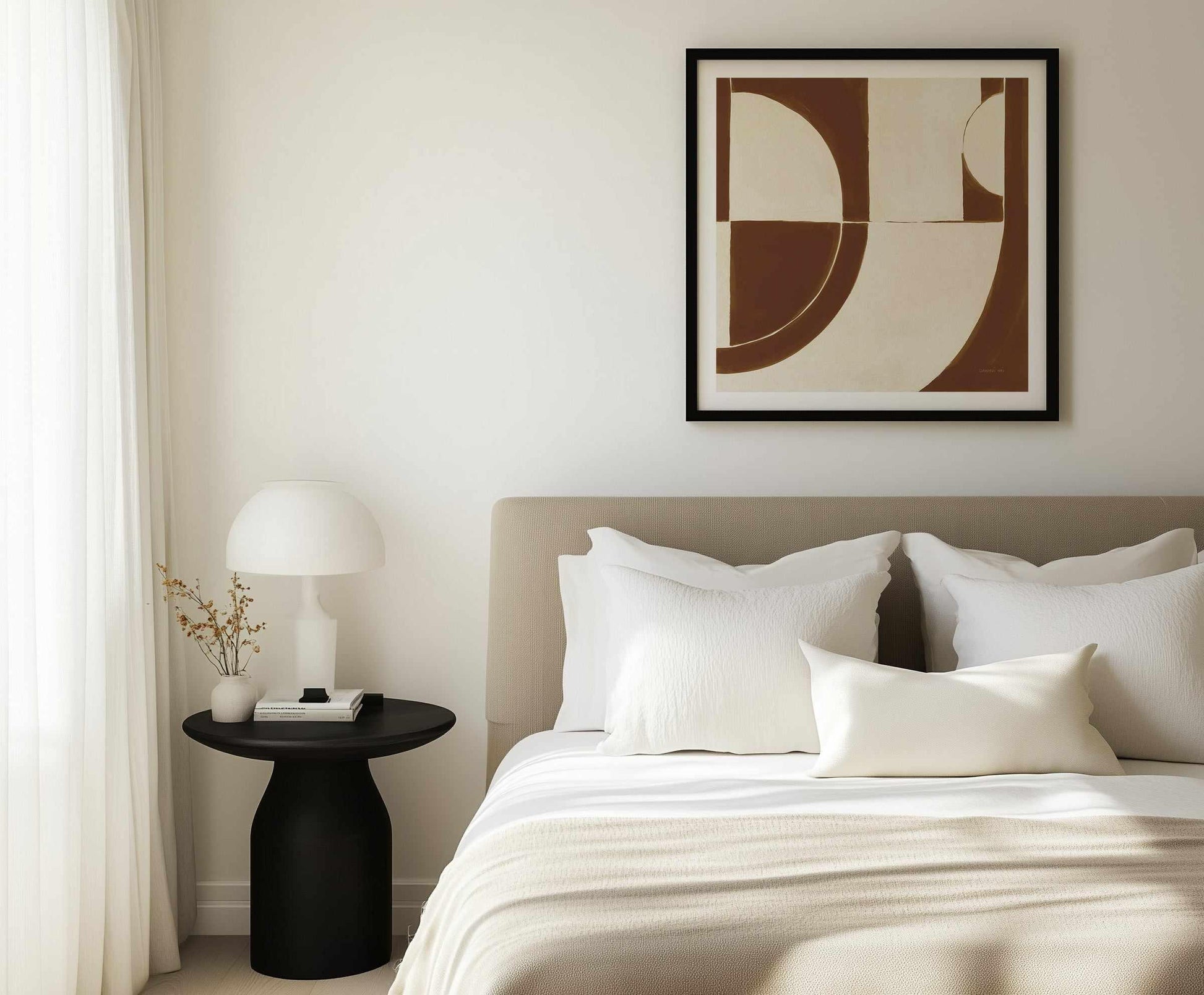 Laid Back Sepia | Art Print from Olive et Oriel where you can shop wallpaper and artworks online