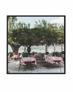 Lake Como Diner SQ | Framed Canvas Art Print
