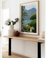 Lake Como Views by Kamalia Studio Art Print