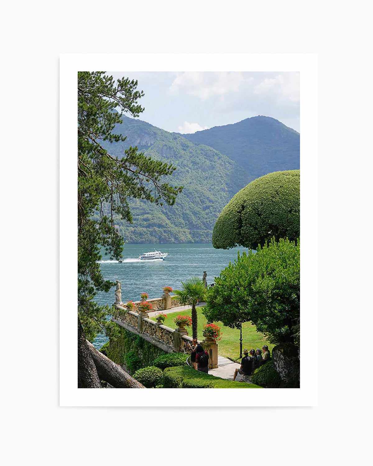 Lake Como Views by Kamalia Studio Art Print