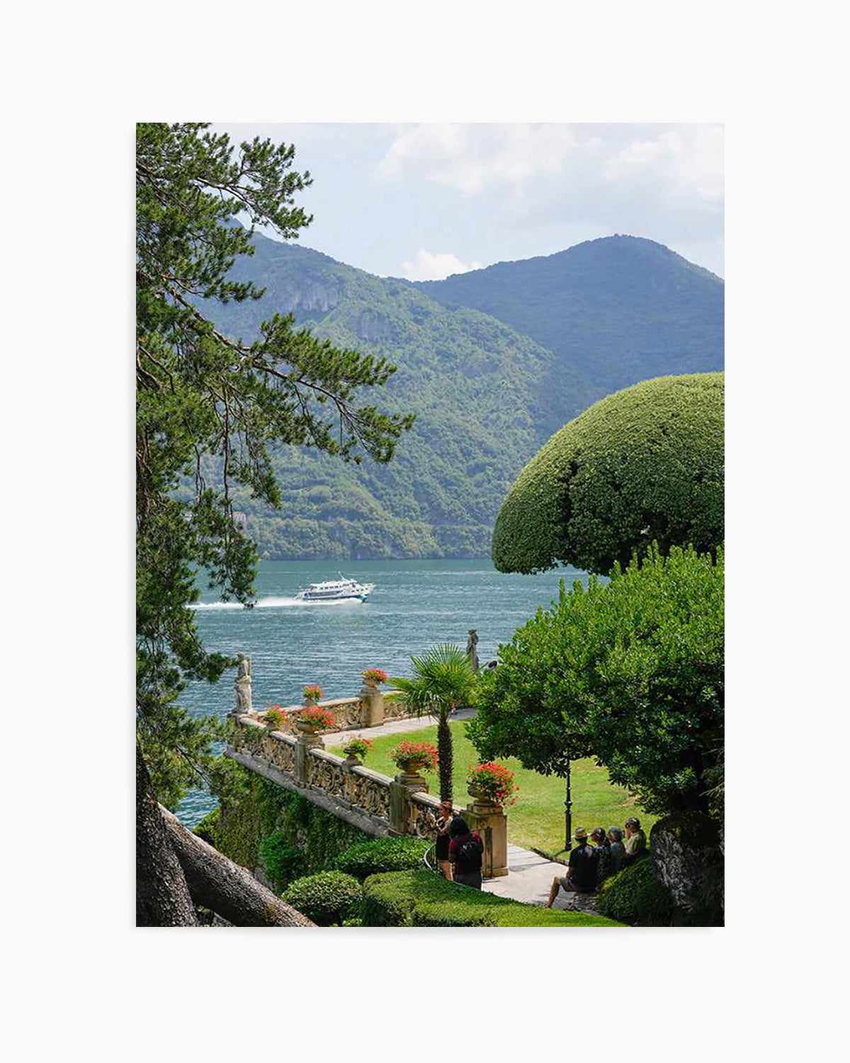 Lake Como Views by Kamalia Studio Art Print