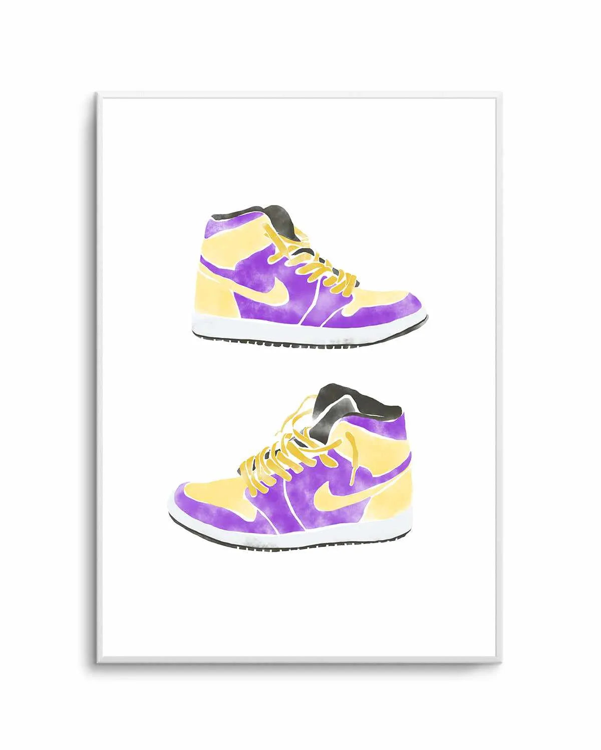 Lakers Shoes | Art Print from Olive et Oriel where you can shop wallpaper and artworks online