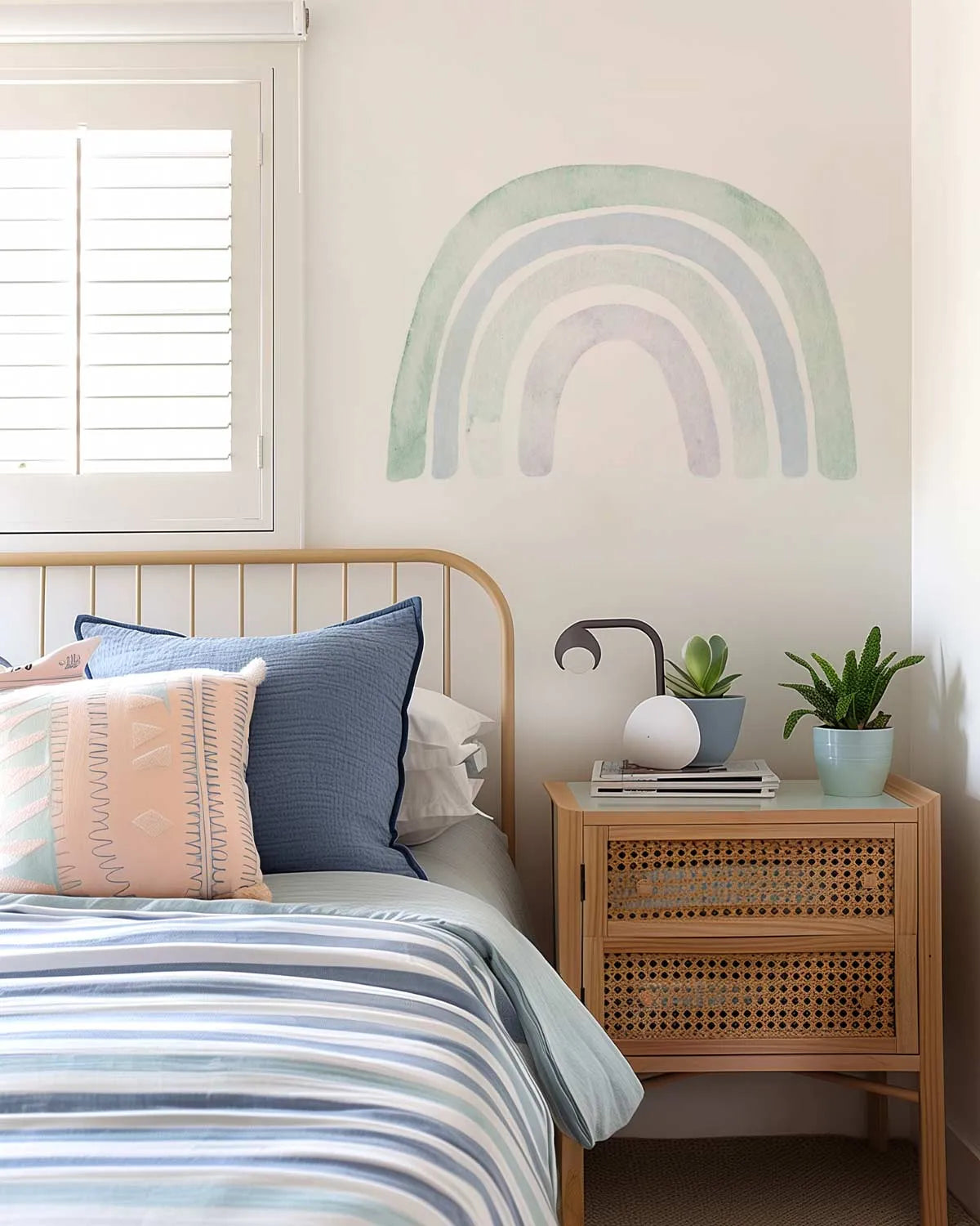 Lakey Rainbow Peel & Stick Decal from Olive et Oriel where you can shop wallpaper and artworks online