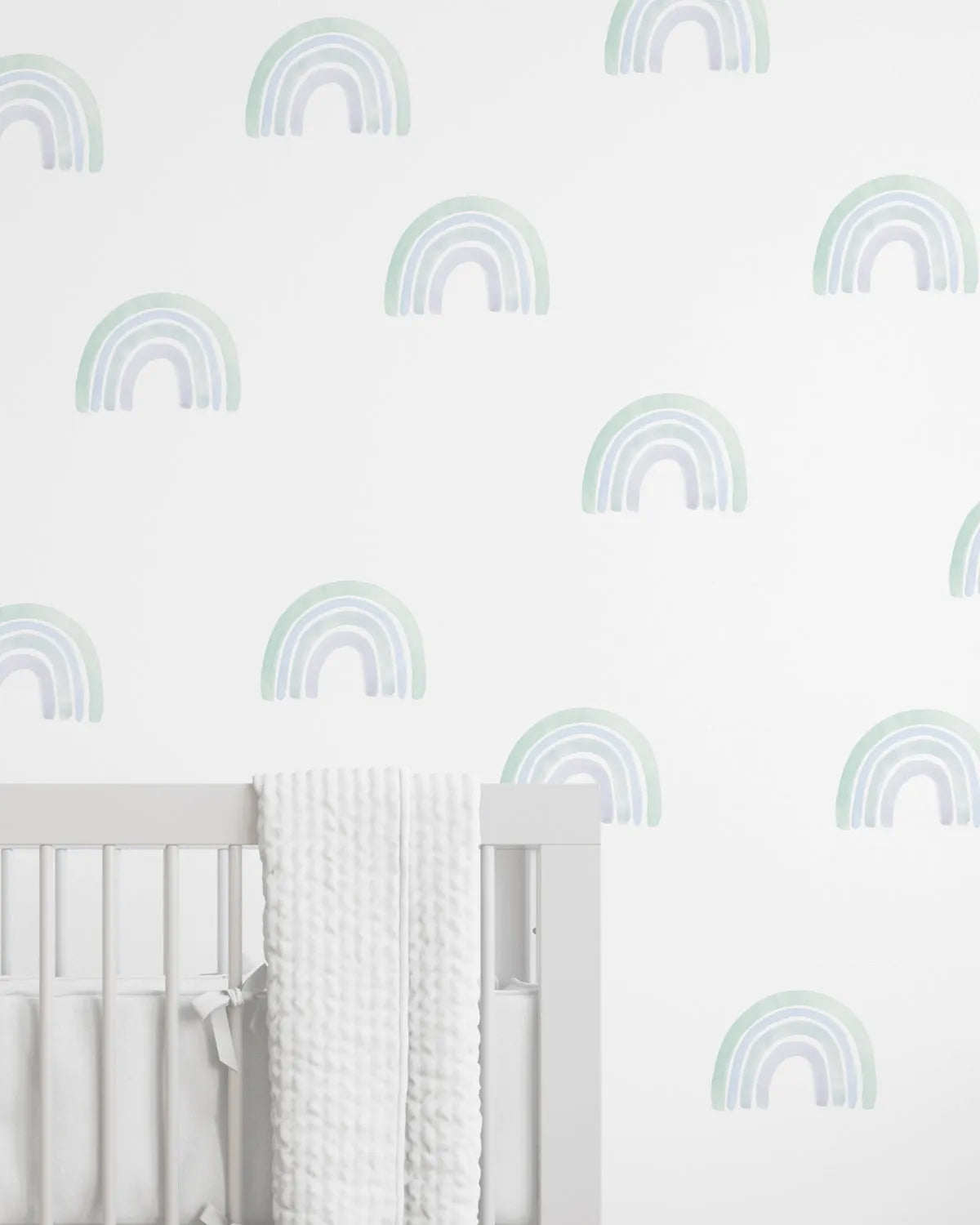 Lakey Rainbows | Watercolour Style Decal Set from Olive et Oriel where you can shop wallpaper and artworks online