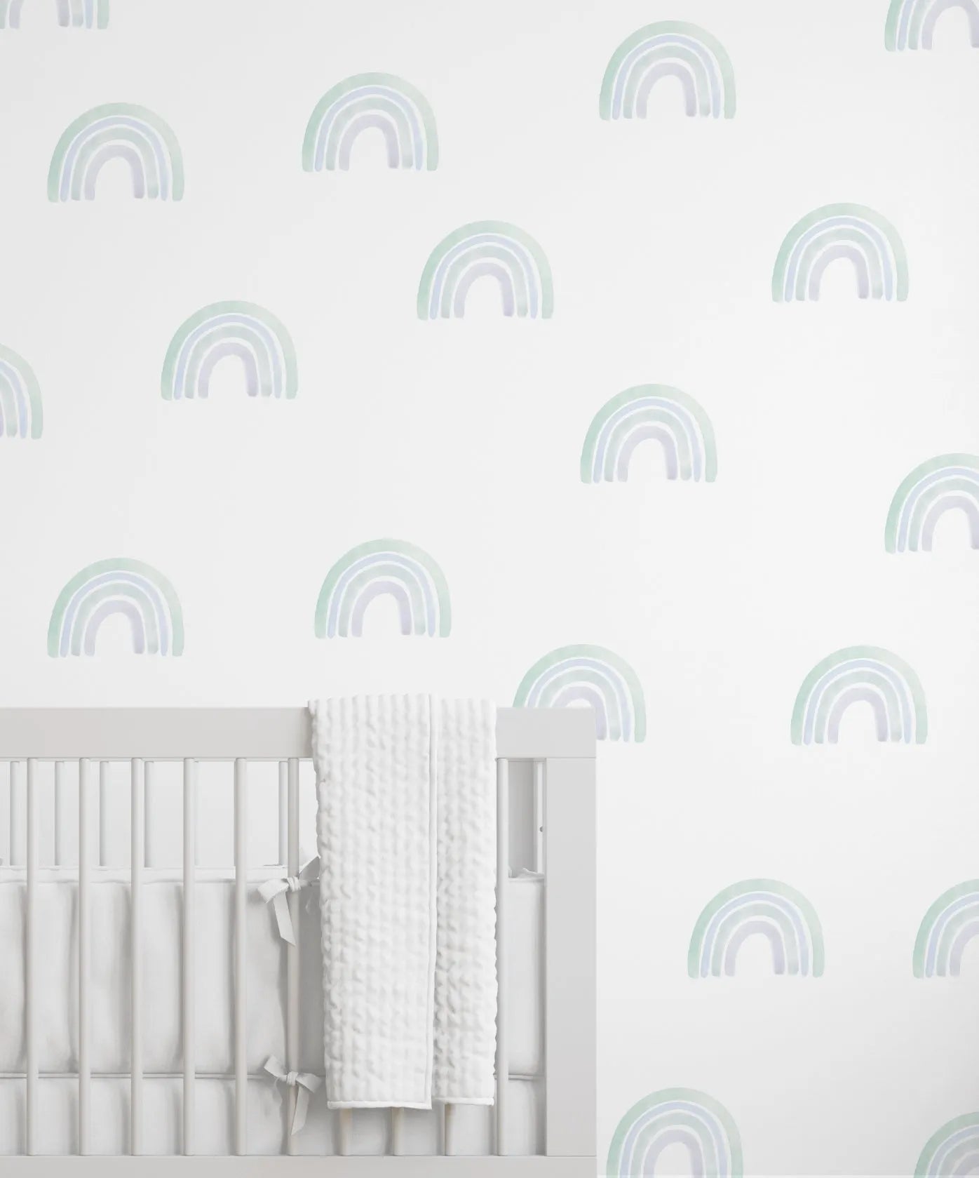 Lakey Rainbows | Watercolour Style Decal Set from Olive et Oriel where you can shop wallpaper and artworks online