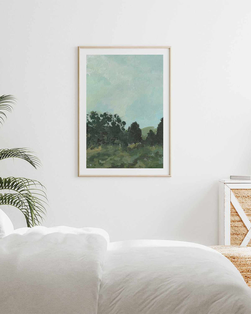 Landscape Abstract by Josephine Wianto Art Print