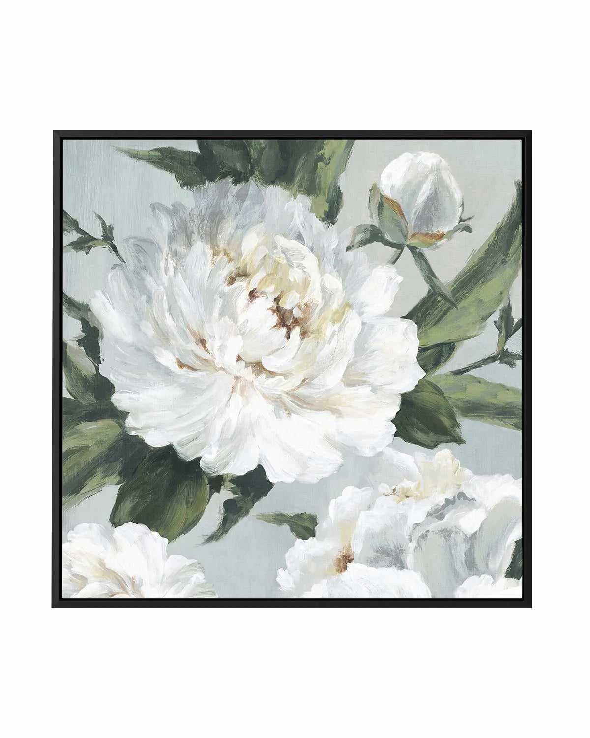 Large Peonies II | Framed Canvas Art Print from Olive et Oriel where you can shop wallpaper and artworks online