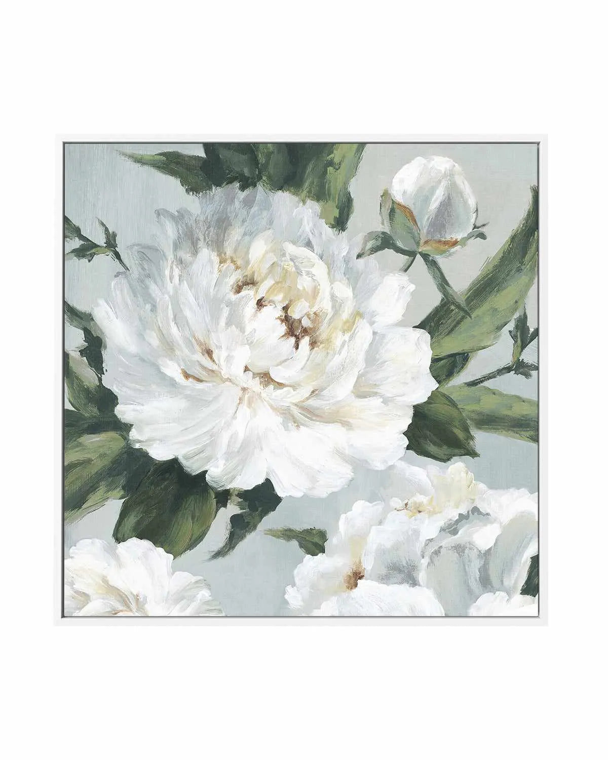 Large Peonies II | Framed Canvas Art Print from Olive et Oriel where you can shop wallpaper and artworks online