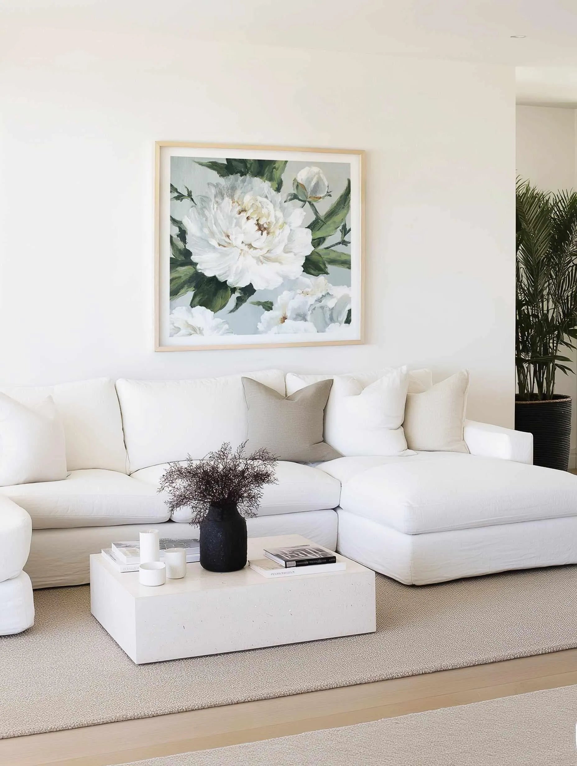 Large Peonies II Art Print from Olive et Oriel where you can shop wallpaper and artworks online