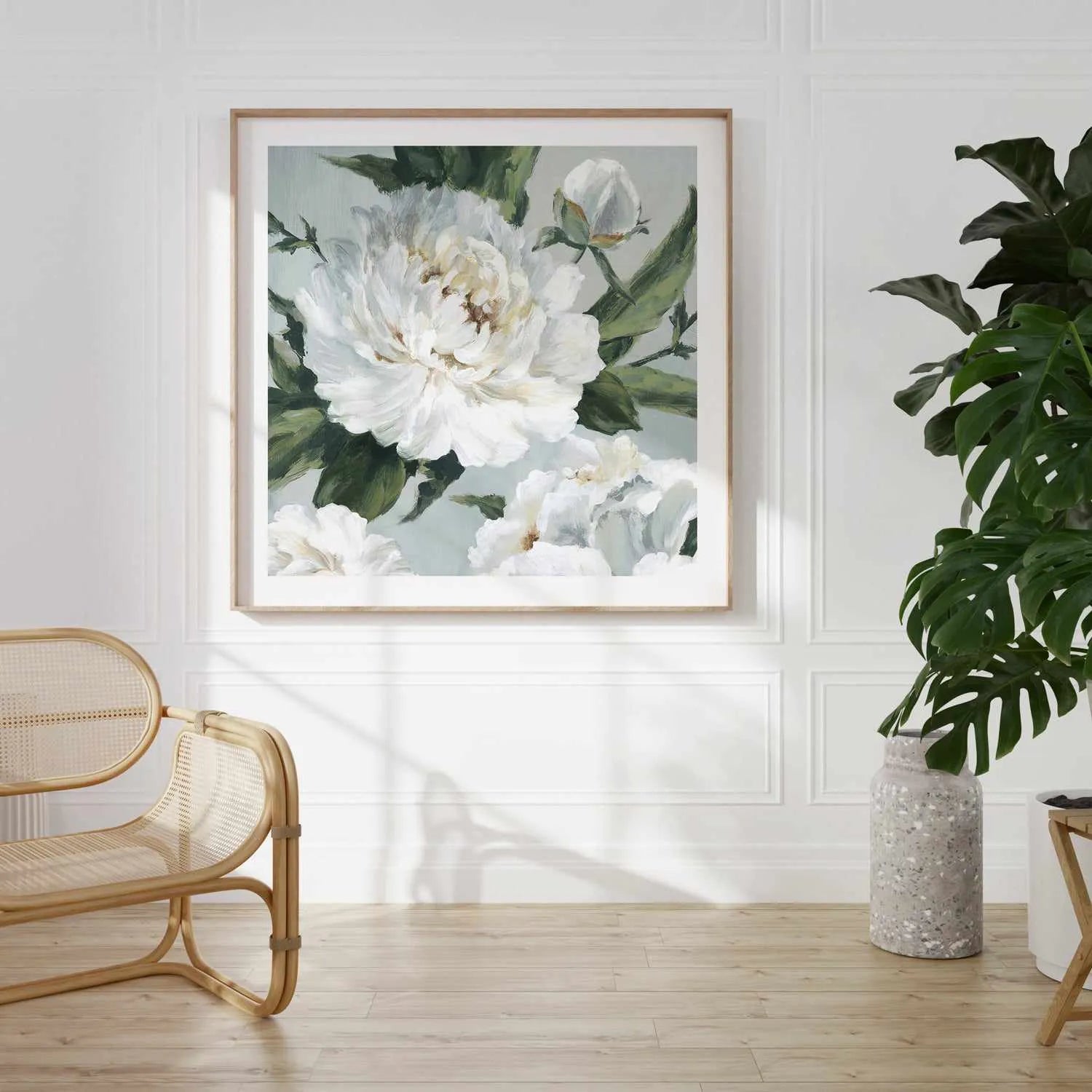Large Peonies II Art Print from Olive et Oriel where you can shop wallpaper and artworks online