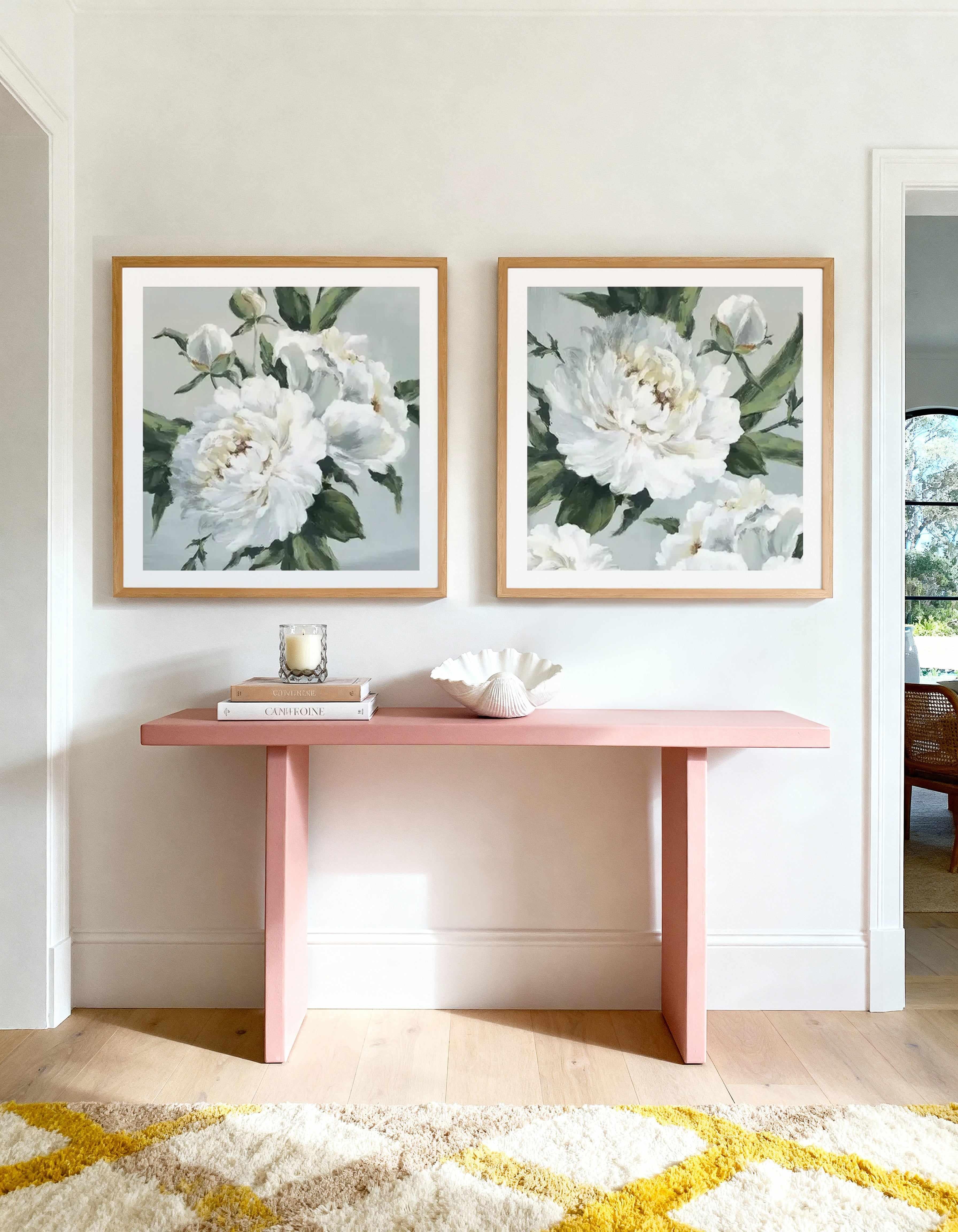 Large Peonies I & II Art Print Set of 2 | Matching Wall Art from Olive et Oriel where you can shop wallpaper and artworks online