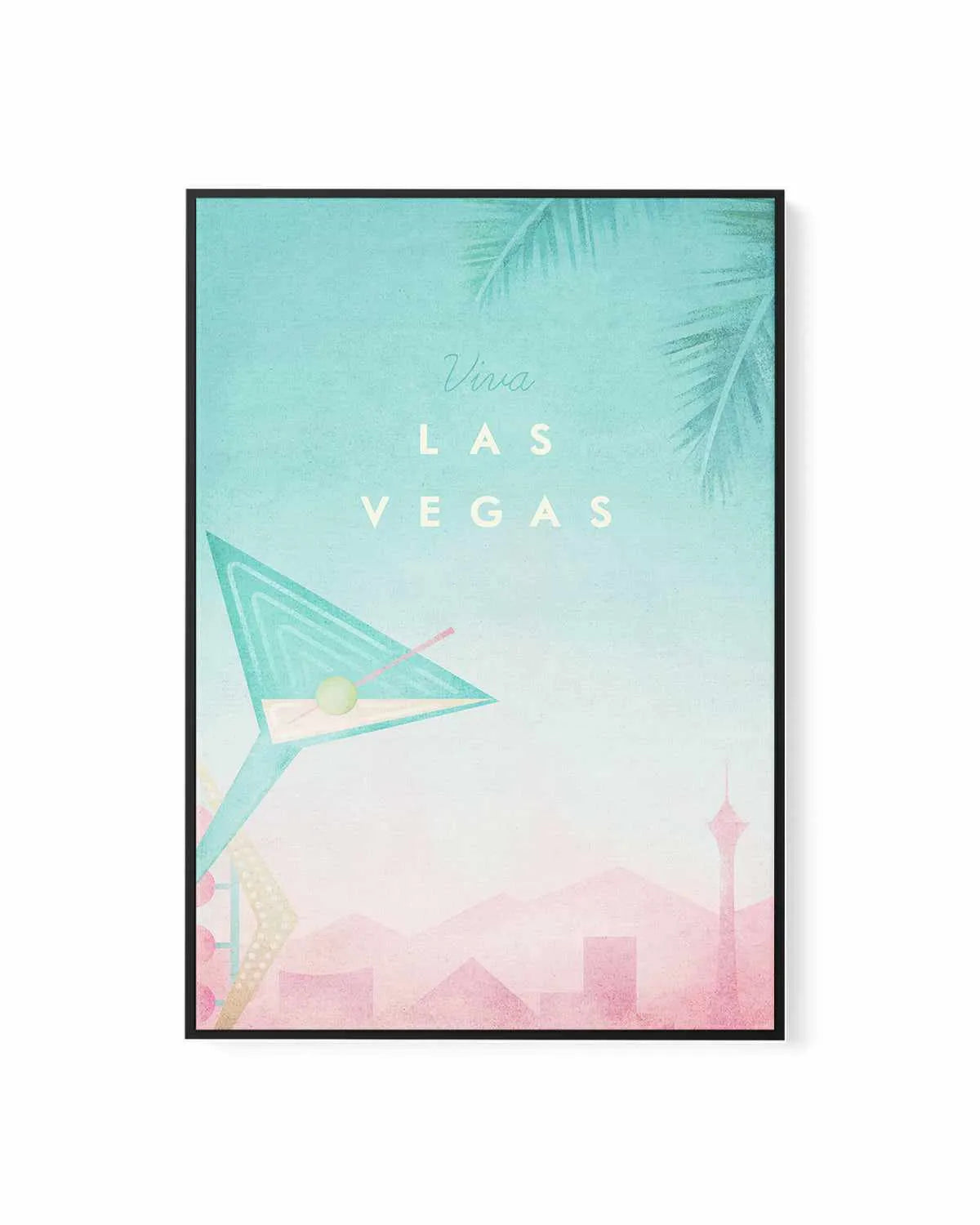 Las Vegas by Henry Rivers | Framed Canvas Art Print from Olive et Oriel where you can shop wallpaper and artworks online