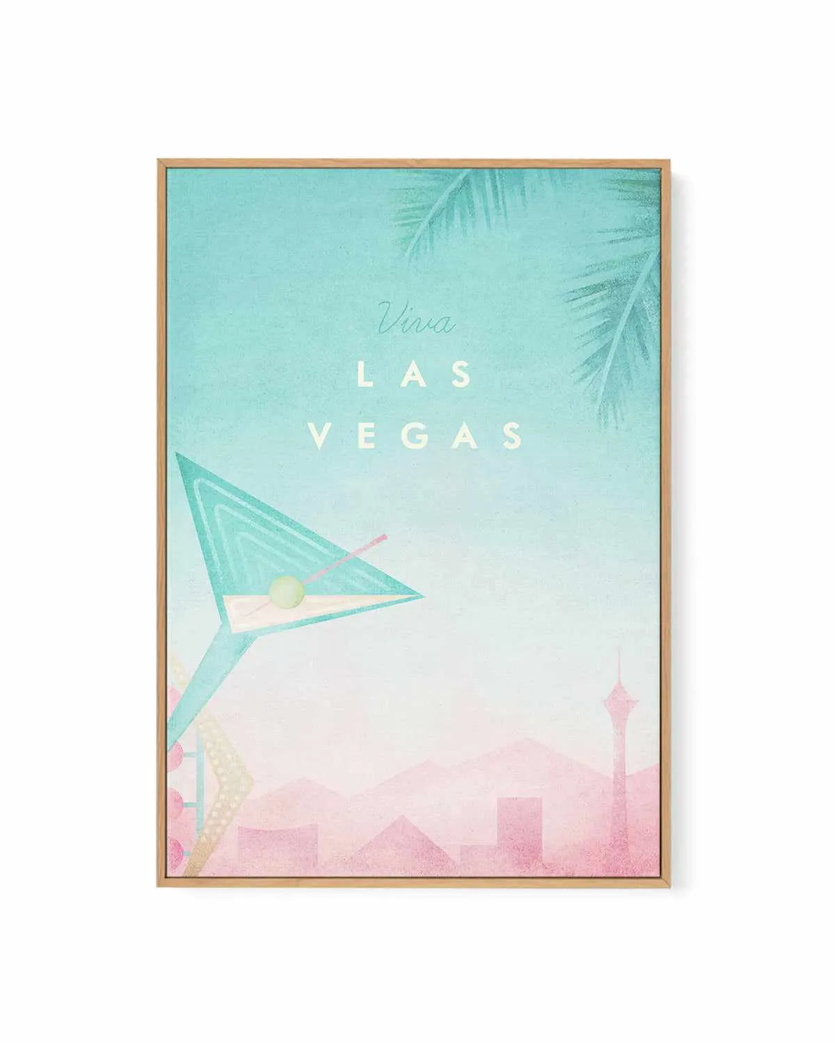 Las Vegas by Henry Rivers | Framed Canvas Art Print from Olive et Oriel where you can shop wallpaper and artworks online
