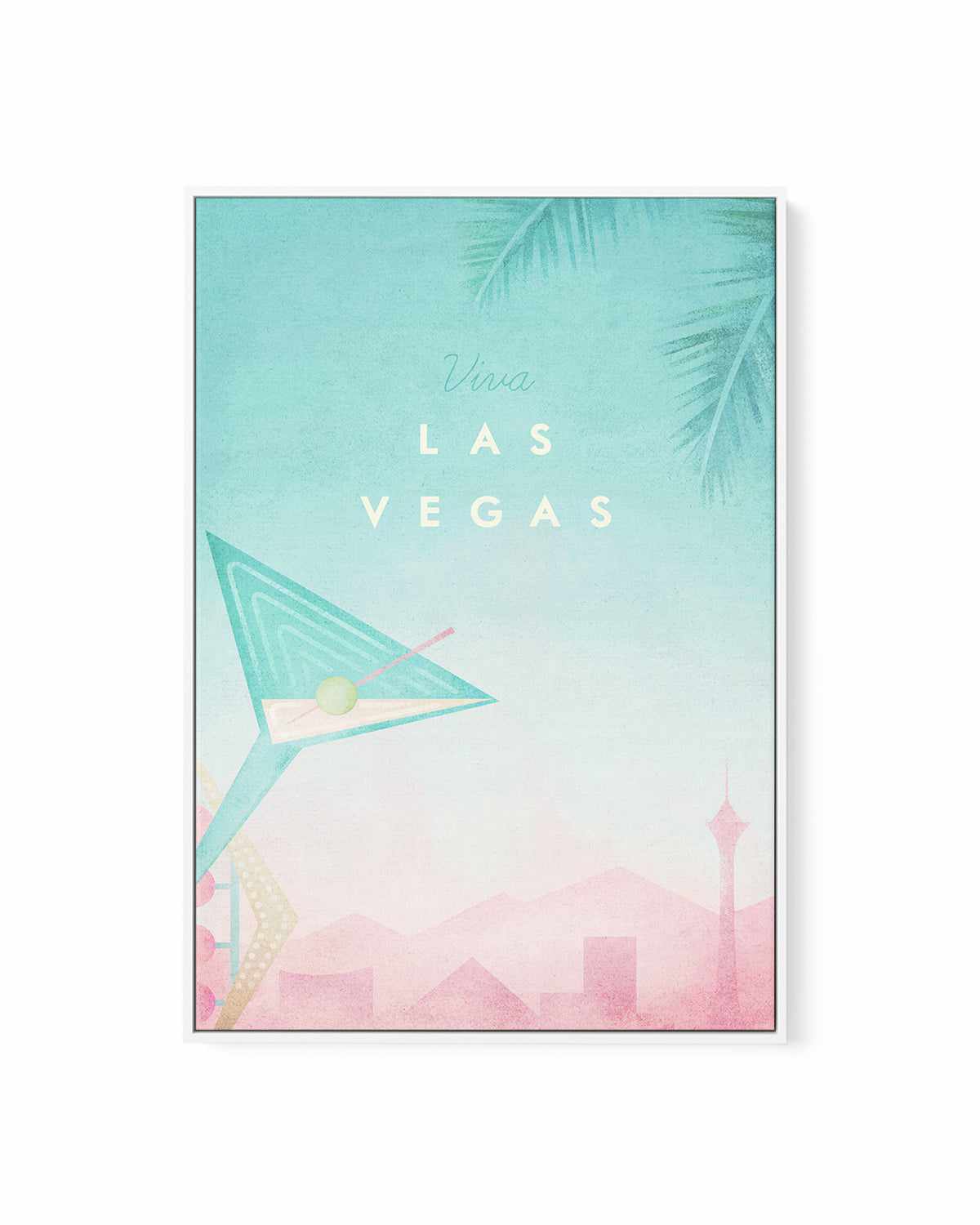 Las Vegas by Henry Rivers | Framed Canvas Art Print