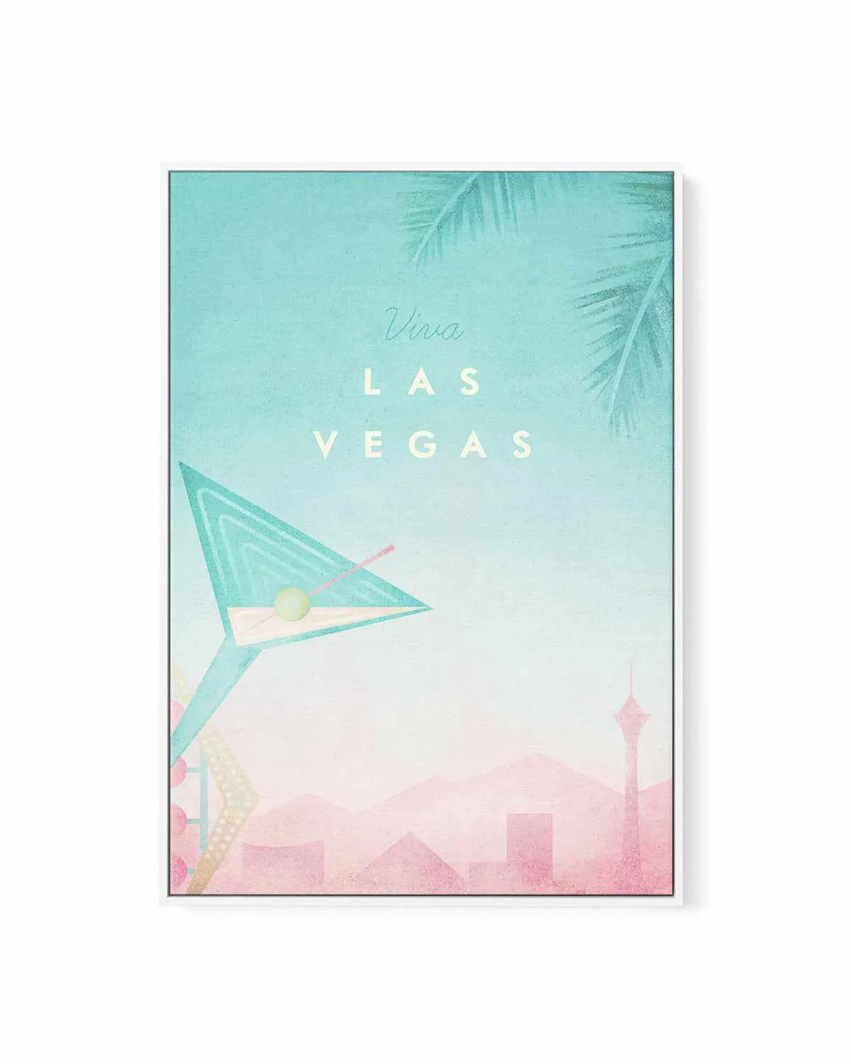 Las Vegas by Henry Rivers | Framed Canvas Art Print from Olive et Oriel where you can shop wallpaper and artworks online