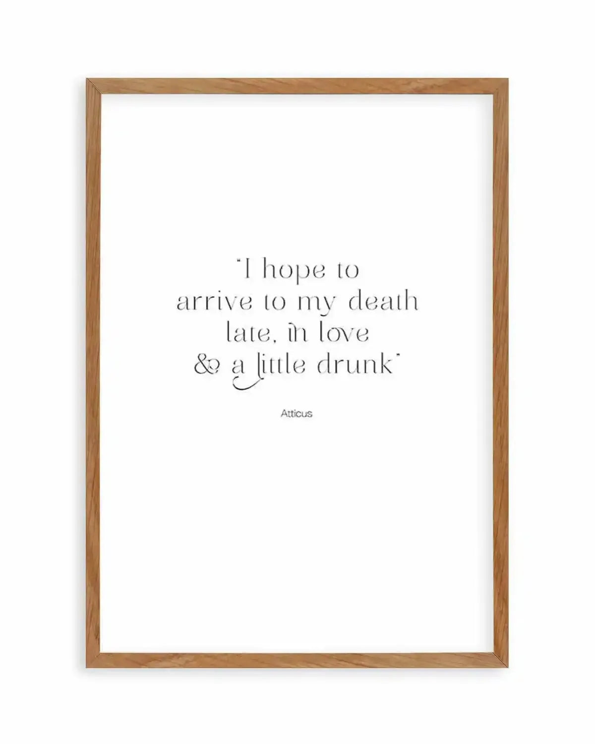 Late, In Love & A Little Drunk Art Print from Olive et Oriel where you can shop wallpaper and artworks online